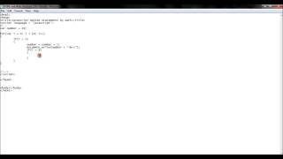 HTML 13th tutorial JavaScript Nested Statements