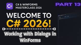 Master Dialogs in C# WinForms – Open, Save & MessageBoxes Explained (Step-by-Step)