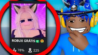 Testei HACKS de ROBUX GRÁTIS no Roblox — Funciona Mesmo?