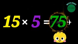 Learn 15 Times multiplication Times Tables 15 Times  MATHS VERY EASY Maths