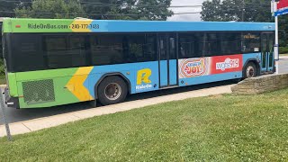 MCDOT Ride On 2011 Gillig Advantage LF40 #5758 departing