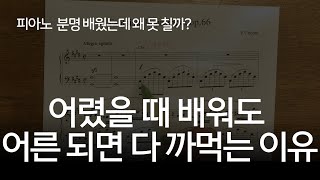 1,000명 레슨 해보고 말하는, 어렸을 때 배워도 피아노 다 까먹는 이유. 영어학습방법으로 그 해결법까지 알려드려요!