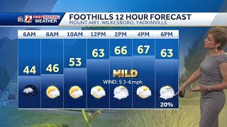 WATCH: Clouds increase Wednesday, still mild
