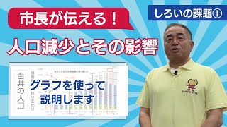 白井市の課題①人口減少【しろい市長きくちゃんねるvol.4】