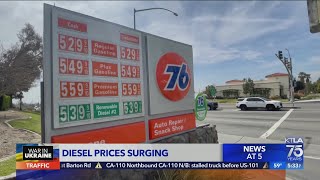 Rising diesel prices could affect wide array of goods and services