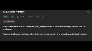 136. Single Number || Python code || Hash Map, Xor and Set || Competitive Coding