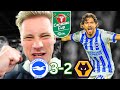 Ferdi Kadıoğlu WINS The Game For Brighton!! | Brighton VS Wolves 3-2 | Match Day Vlog