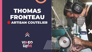 Tournage d’une vidéo d’entreprise chez Thomas Fronteau, artisan coutelier à Mazères en Ariège