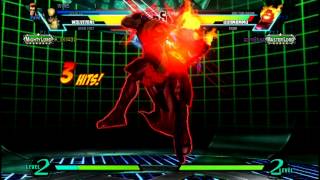 PS3版UMVC3　紫苑くんと5先プレマ　14年10月14日