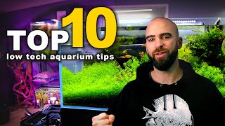 Top 10 LOW TECH Planted Aquarium Tips | MD Fish Tanks