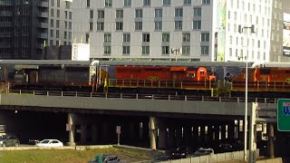 BARELY CAUGHT THAT QGRY TRAIN OVER HIGHWAY 15 IN MONTREAL QC