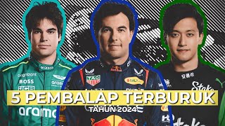 TOP 5 PEMBALAP TERBURUK F1 2024!