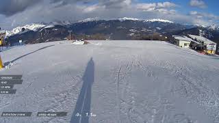 Kronplatz Plan de Corones, Dolomiti Superski,  February 12, 2020, Blue Slopes 5, 18 and  19