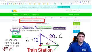 R.5: Pythagorean Theorem - Word Problems (IXL 8th Math)