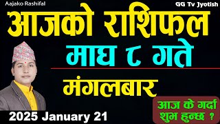 Aajako Rashifal Magh 8 | 21 Jan 2025| Today Horoscope arise to pisces | Nepali Rashifal