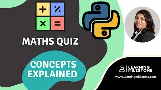 How To Make A Simple Python Math Quiz Game (Python Project)
