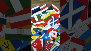 Drawing all country flags 🌍 Found your country's flag? 🤔 #art #creative #painting