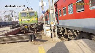 15015 Amritsar -Lalkuan☀️WEEKLY EXPRESS ⚡ Arriving Ambala cantt #weeklytrain #expresstrain #wag9