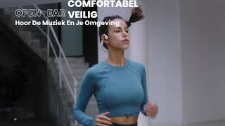 Veilig naar muziek luisteren dankzij het comfortabele open-ear ontwerp (hardlopen, fietsen)