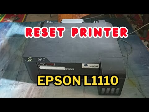 Cara Reset Printer Epson L1110 - YouTube