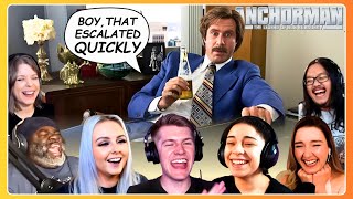 TOP "Boy, that escalated quickly" Reactions 🤣 Anchorman (2004) Movie Reaction Compilation