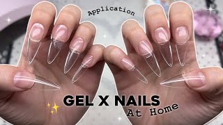 HOW TO DO GEL X NAILS AT HOME! FULL SET BEGINNER FRIENDLY GEL X NAILS & EASY NAIL ART| Nail Tutorial