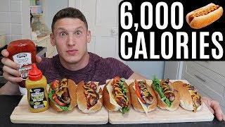 THE 6,000 CALORIE BULK | IIFYM Full Day of Eating