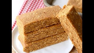 Homemade peanut Butter Protein Bars