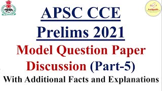 APSC CCE Prelims 2021 | Model Question Paper Solved | Detailed Analysis | Part 5 | eKuhipath special