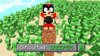 Paso Minecraft en la DIFICULTAD CREEPER (Muy explosiva) 😱💥 Invictor