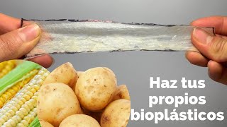 Bioplástico papa y maíz