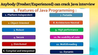 1. What are the top Features of Java | Features of Java Programming