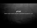 what does phial mean