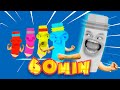 Funny Drawing Pencils (Yellow, Blue, Pink, Red & Gray) | Mega Compilation | D Billions Kids Songs