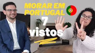 7 MANEIRAS de MORAR LEGALMENTE EM PORTUGAL : Tipos de Vistos para Brasileiros