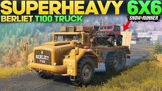 Super Heavy 6x6 Massive Truck Berliet T100 in SnowRunner You Need to Know