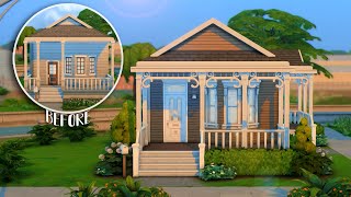 I renovated this STARTER home 🏡...(Sims 4 Speed Build)