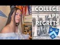 My College Application REGRETS // Columbia University