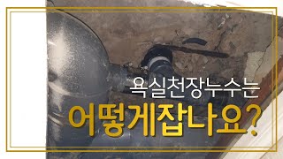 욕실 천장누수는 어떻게 잡나요?