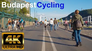 Budapest 4K Cycling Along the Danube Embankment