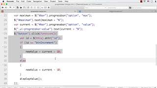 jQueryUI - Widget Progressbar 4 - Change the Value of the Progressbar Programmatically