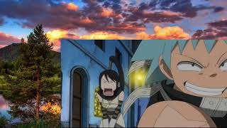 Soul Eater - Black Star punches Maka