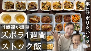 【1歳娘が爆食】ずぼら1週間作り置きレシピ8品！作業時間は約1時間！買い物リスト＆レシピ本付き