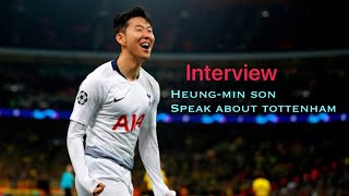 heung-min son speak about tottenham funny interview ☕️