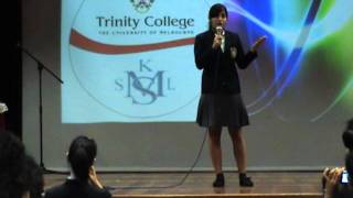 Trinity College Melbourne Elocution Contest @SriKLSchool 2011 - Part 8