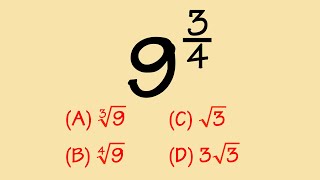 They asked this rational exponent question on the SAT