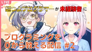 【#VTuber】超つよ現役エンジニアが未経験者に0からプログラミングを教えます！ #2 プログラムの基本要素【宮乃やみ/小向なのか】