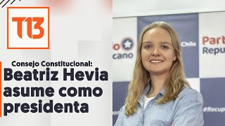 Beatriz Hevia asume como presidenta del Consejo Constitucional