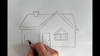 Kolay ev çizimi, Easy house drawing