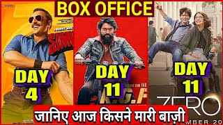 Simmba Box office collection Day 4,KGF box office collection Day 11,Zero total Collection,Yash